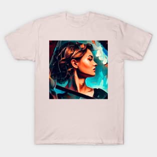 Lucid Woman Oil Painting T-Shirt